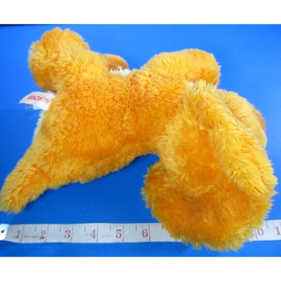 Aurora Orange Triceratops Plush Toy With Green Eyes 10" - Picture 8 of 8